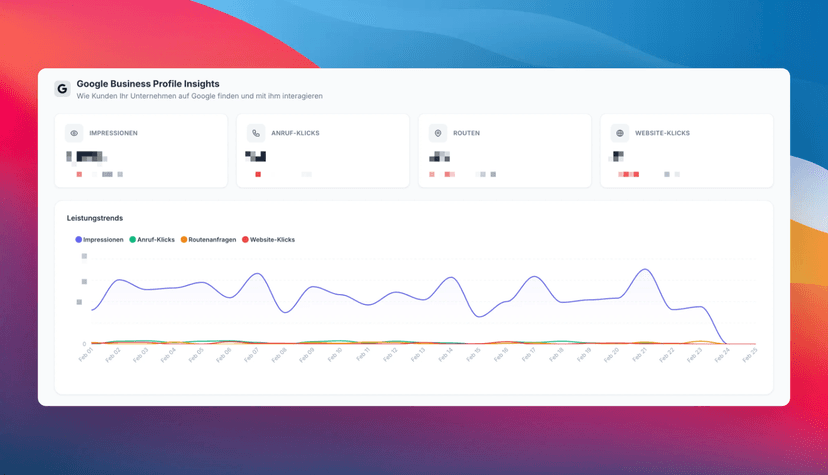 Google Business Profile Insights direkt in Apo CX